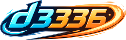 d3336 লাল গেমিং লোগো